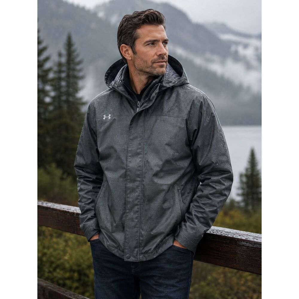 Under Armour coldgear infrared porter 3in 1 technical parka jacket coat grey XXL